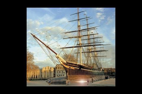 The design for the renovated Cutty Sark